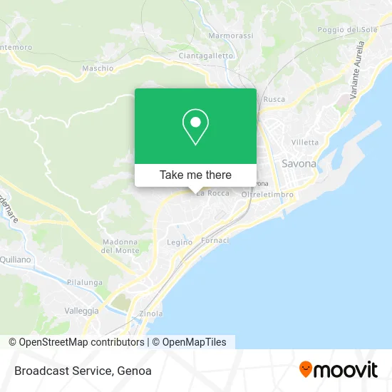 Broadcast Service map