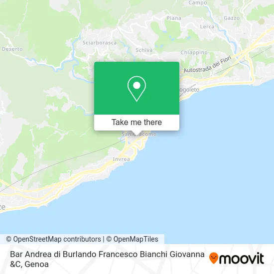 Bar Andrea di Burlando Francesco Bianchi Giovanna &C map