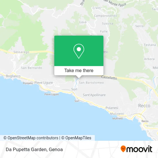 Da Pupetta Garden map