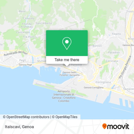 Italscavi map