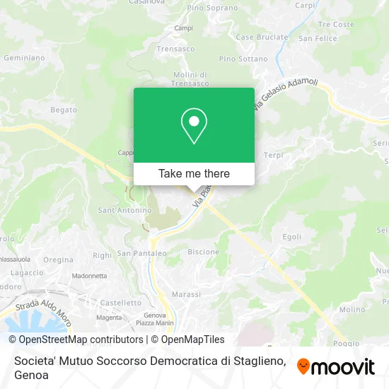 Societa' Mutuo Soccorso Democratica di Staglieno map