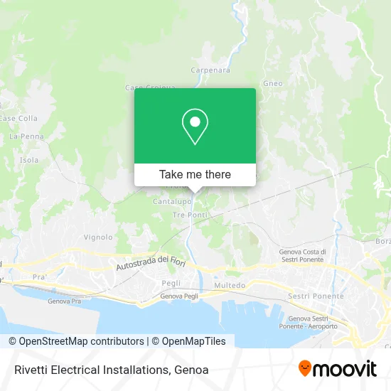 Rivetti Electrical Installations map