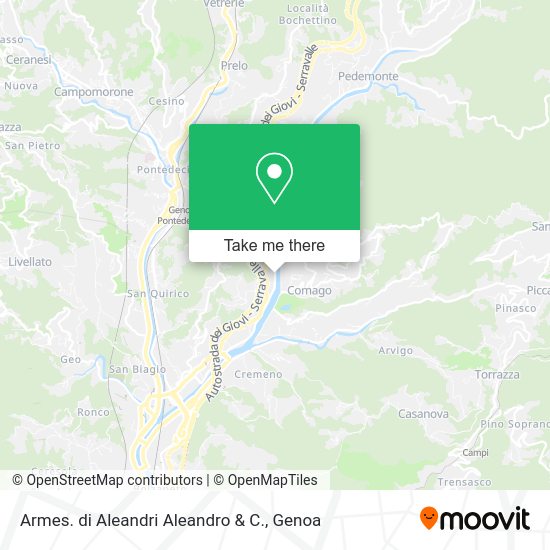 Armes. di Aleandri Aleandro & C. map