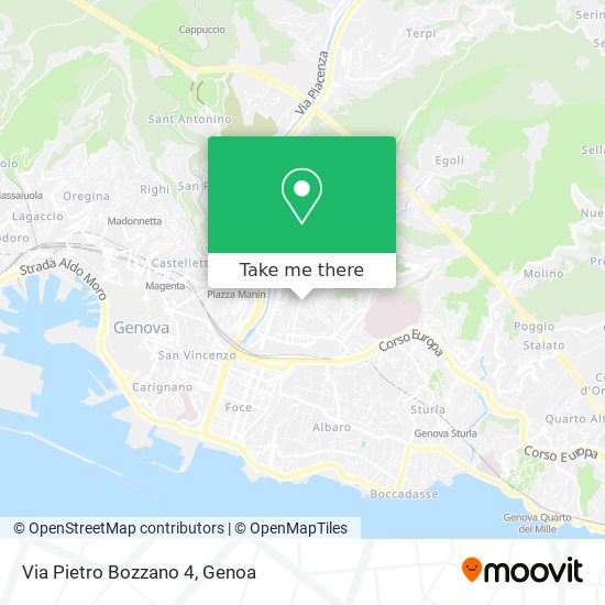 Via Pietro Bozzano 4 map