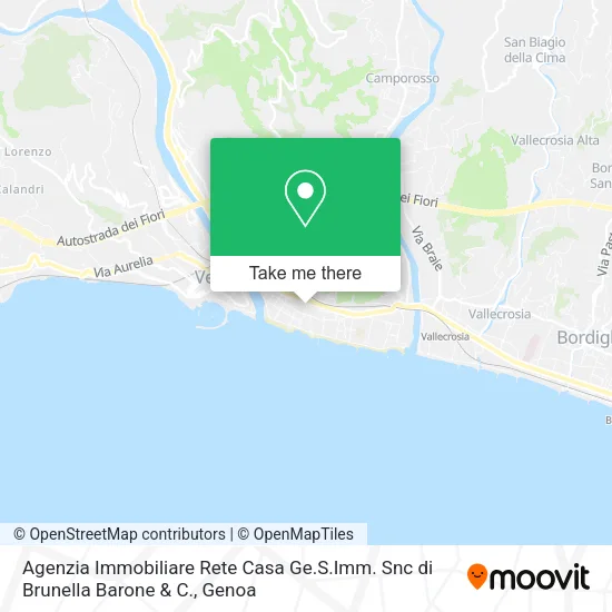 Agenzia Immobiliare Rete Casa Ge.S.Imm. Snc di Brunella Barone & C. map