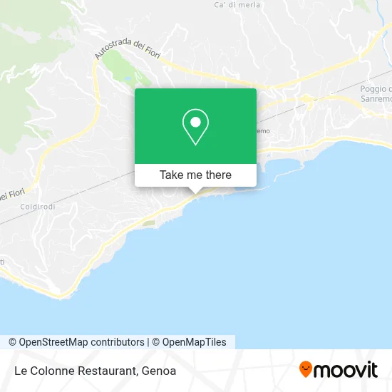 Le Colonne Restaurant map