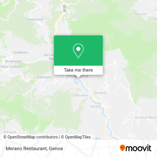 Merano Restaurant map