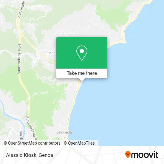 Alassio Kiosk map