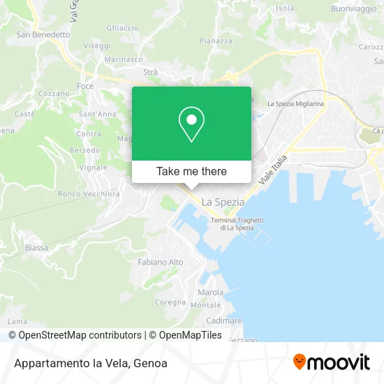 Appartamento la Vela map