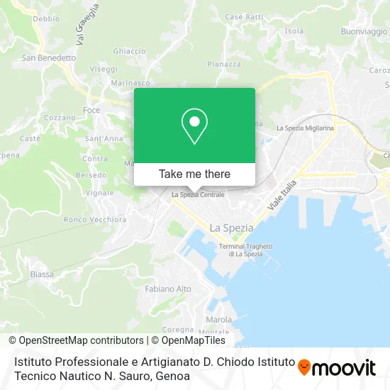 Istituto Professionale e Artigianato D. Chiodo Istituto Tecnico Nautico N. Sauro map