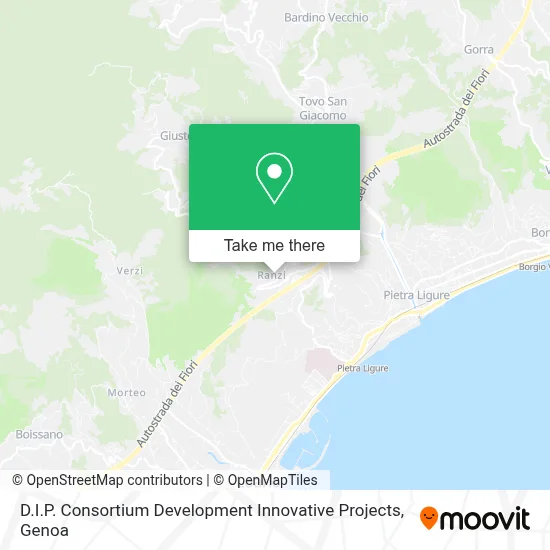 D.I.P. Consortium Development Innovative Projects map