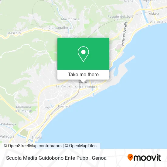 Scuola Media Guidobono Ente Pubbl map