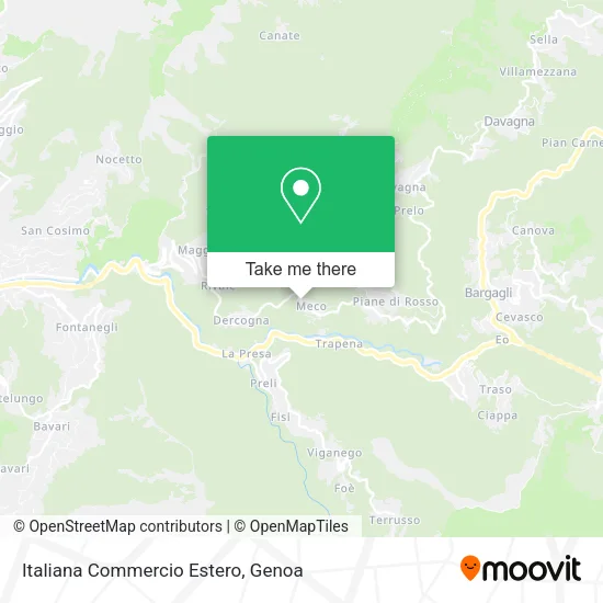 Italiana Commercio Estero map