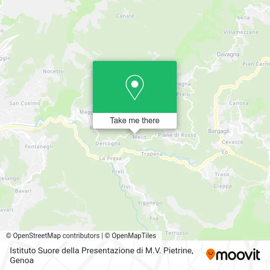 Istituto Suore della Presentazione di M.V. Pietrine map