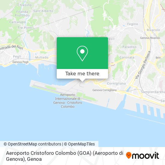 Aeroporto Cristoforo Colombo (GOA) (Aeroporto di Genova) map