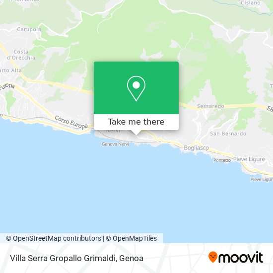 Villa Serra Gropallo Grimaldi map