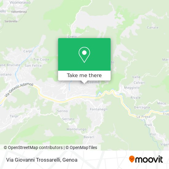 Via Giovanni Trossarelli map