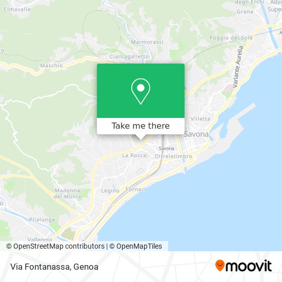 Via Fontanassa map
