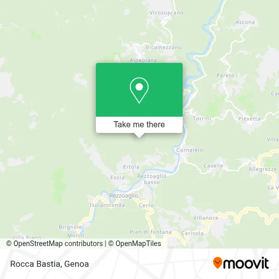 Rocca Bastia map