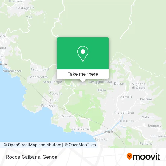 Rocca Gaibana map
