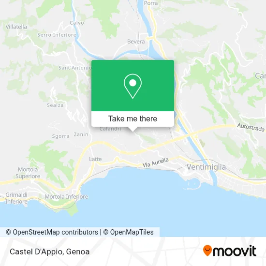 Castel D'Appio map