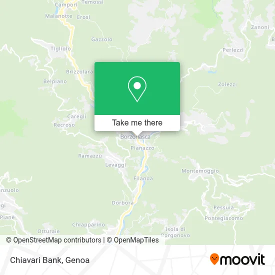 Chiavari Bank map