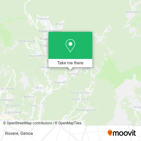 Rovere map