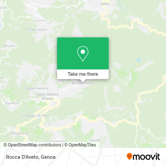 Rocca D'Aveto map