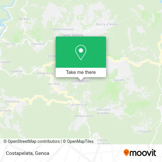 Costapelata map