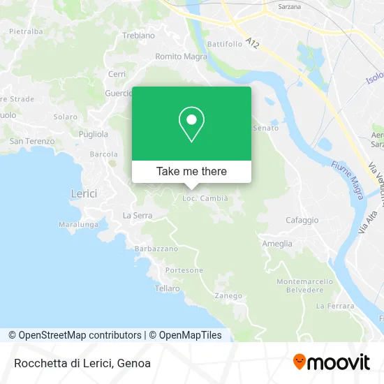 Rocchetta di Lerici map