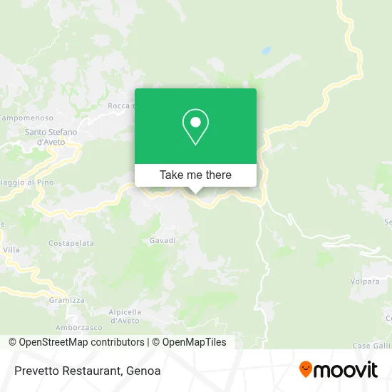 Prevetto Restaurant map