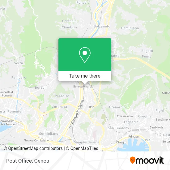 Post Office map