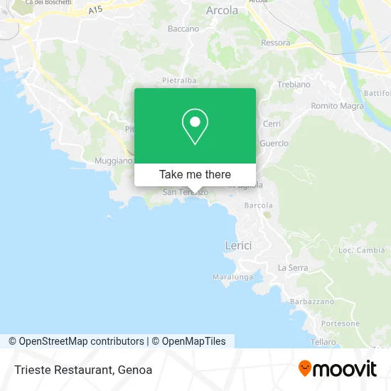 Trieste Restaurant map