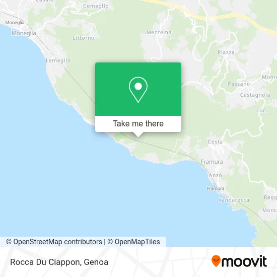 Rocca Du Ciappon map