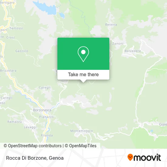Rocca Di Borzone map