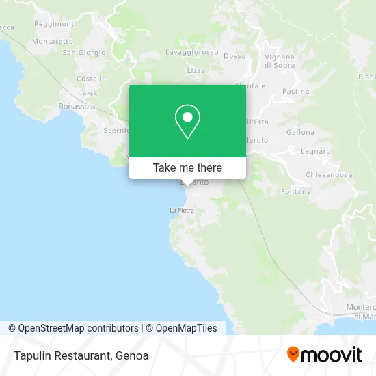 Tapulin Restaurant map