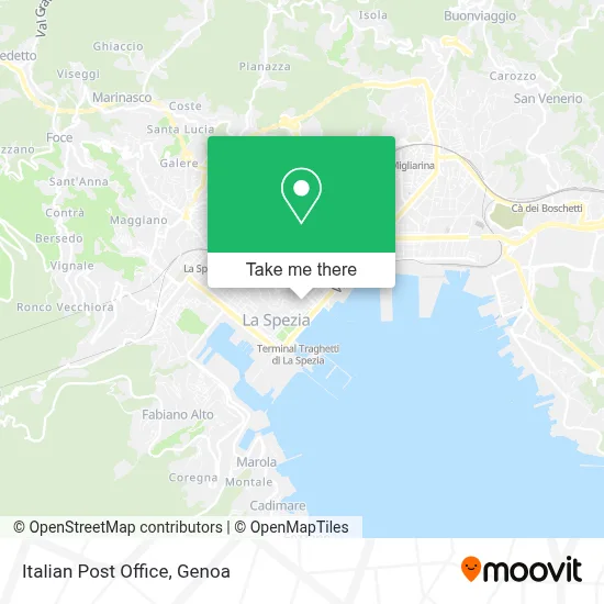 Italian Post Office map