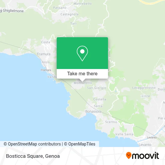 Bosticca Square map