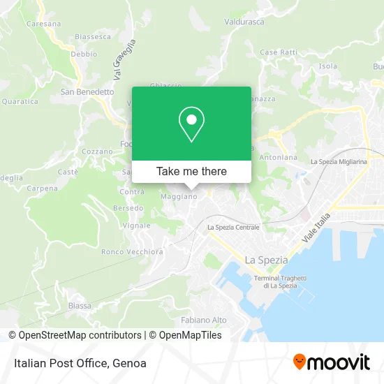 Italian Post Office map
