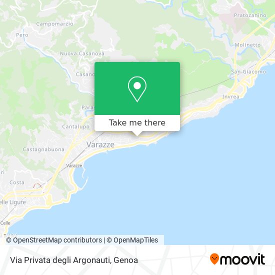 Via Privata degli Argonauti map