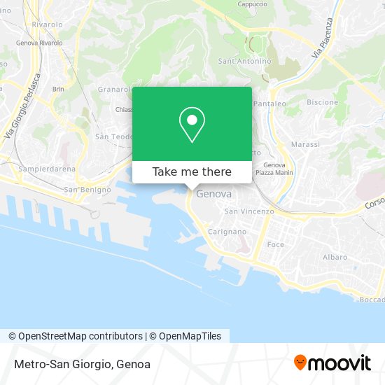 Metro-San Giorgio map