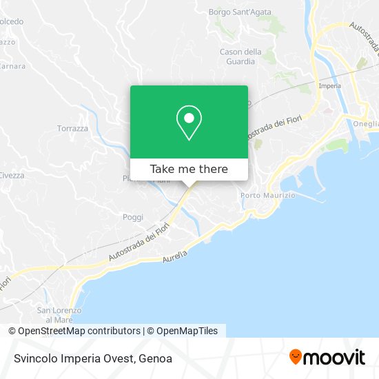 Svincolo Imperia Ovest map