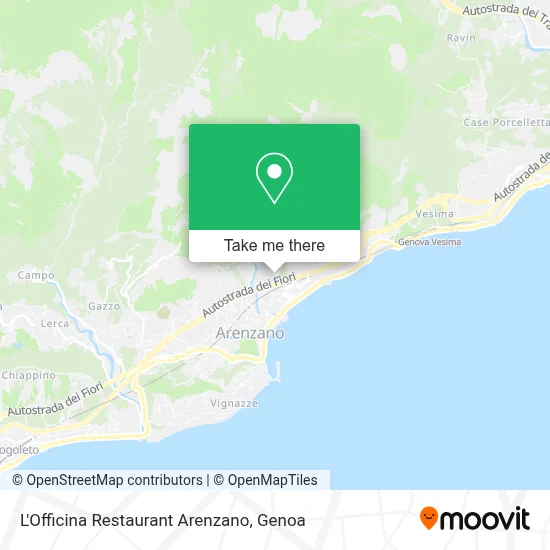 L'Officina Restaurant Arenzano map