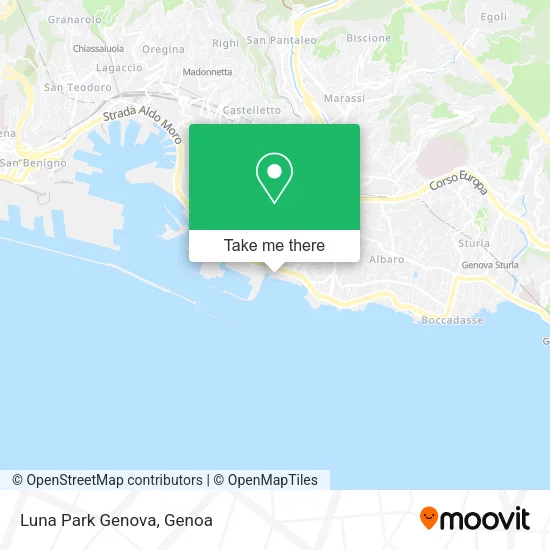 Luna Park Genova map