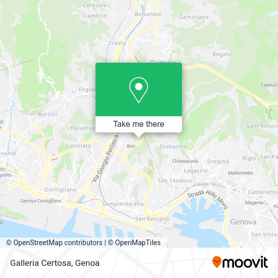 Galleria Certosa map