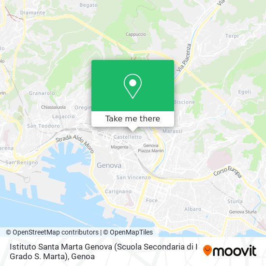 Istituto Santa Marta Genova (Scuola Secondaria di I Grado S. Marta) map