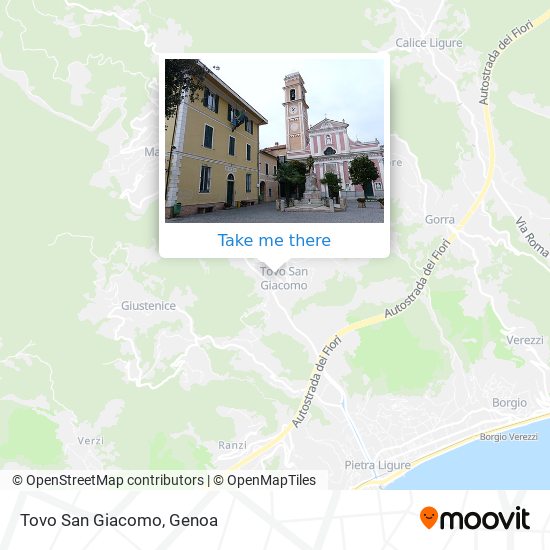 Tovo San Giacomo map