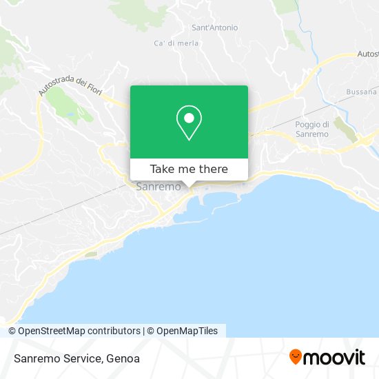 Sanremo Service map