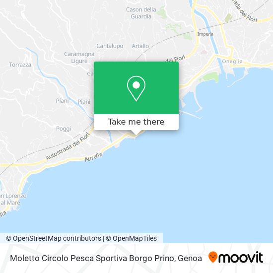 Moletto Circolo Pesca Sportiva Borgo Prino map