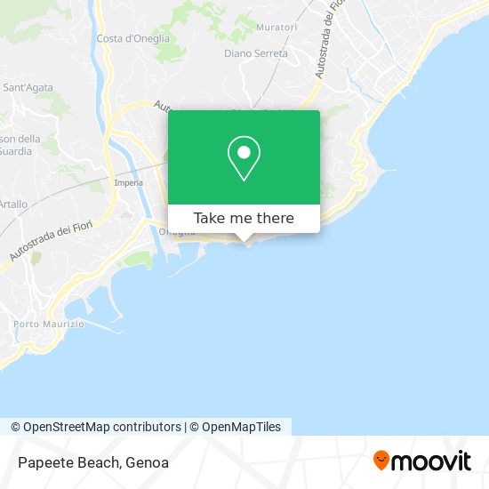 Papeete Beach map